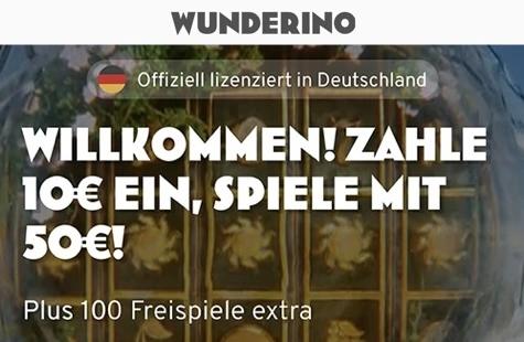 Freispiele ohne Umsatzbedingungen bei Wunderino