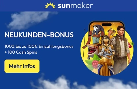 Freispiele ohne Umsatzbedingungen bei Sunmaker