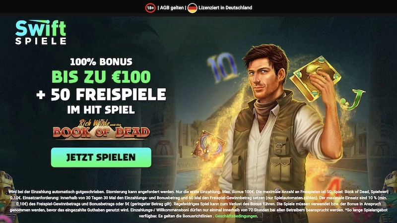 Swift Spiele Bonus für Neukunden